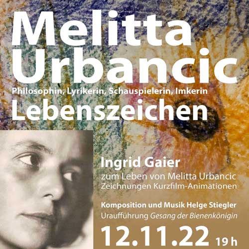 Ausstellungseröffnung Lebenszeichen Ingrid Gaier zum Leben von Melitta Urbancic