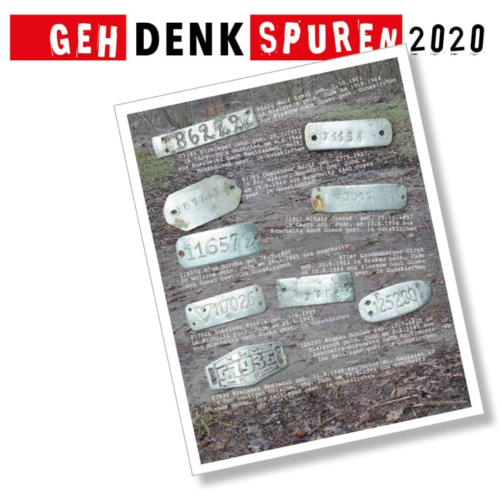Ausstellungseröffnung | Geh-Denk-Spuren 2020, bis 14. Mai 2023