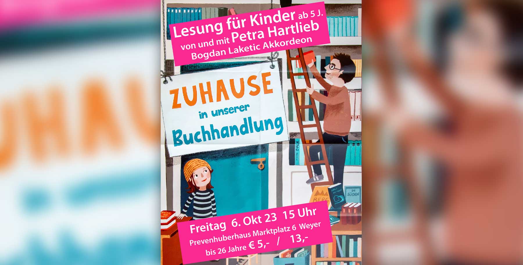 Lesung | Zuhause in unserer Buchhandlung | Petra Hartlieb