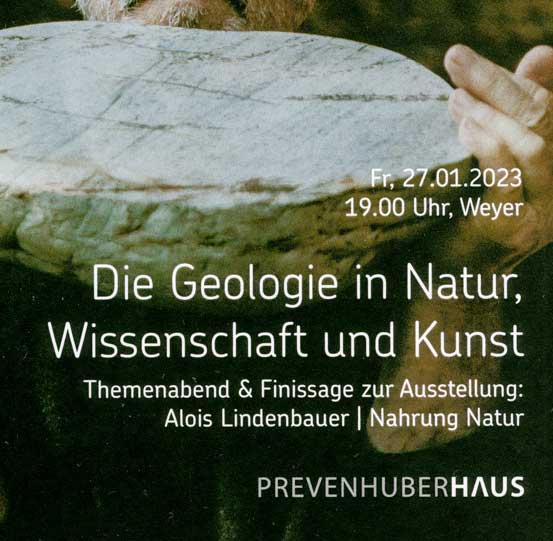 Themenabend & Finissage | Die Geologie in Natur, Wissenschaft und Kunst, 27.1.23, 19 Uhr