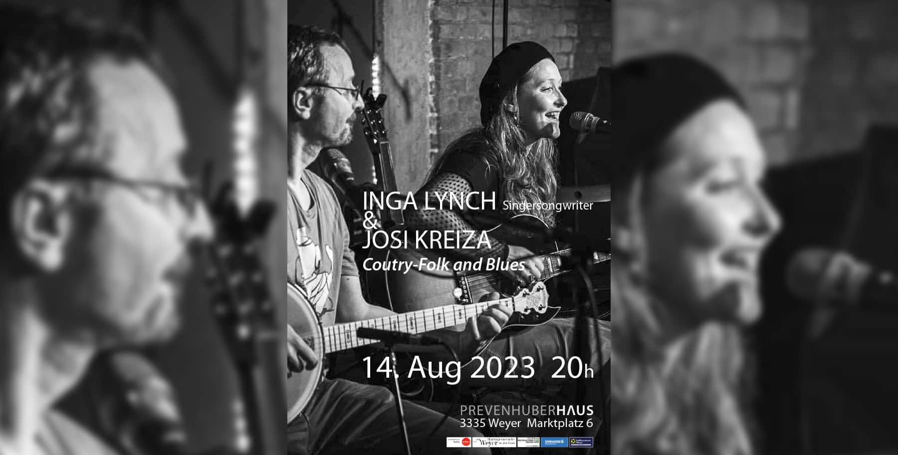 Konzert | Singersongwriter Inga Lynch und Josi Kreiza spielen Coutry-Folk und Blues
