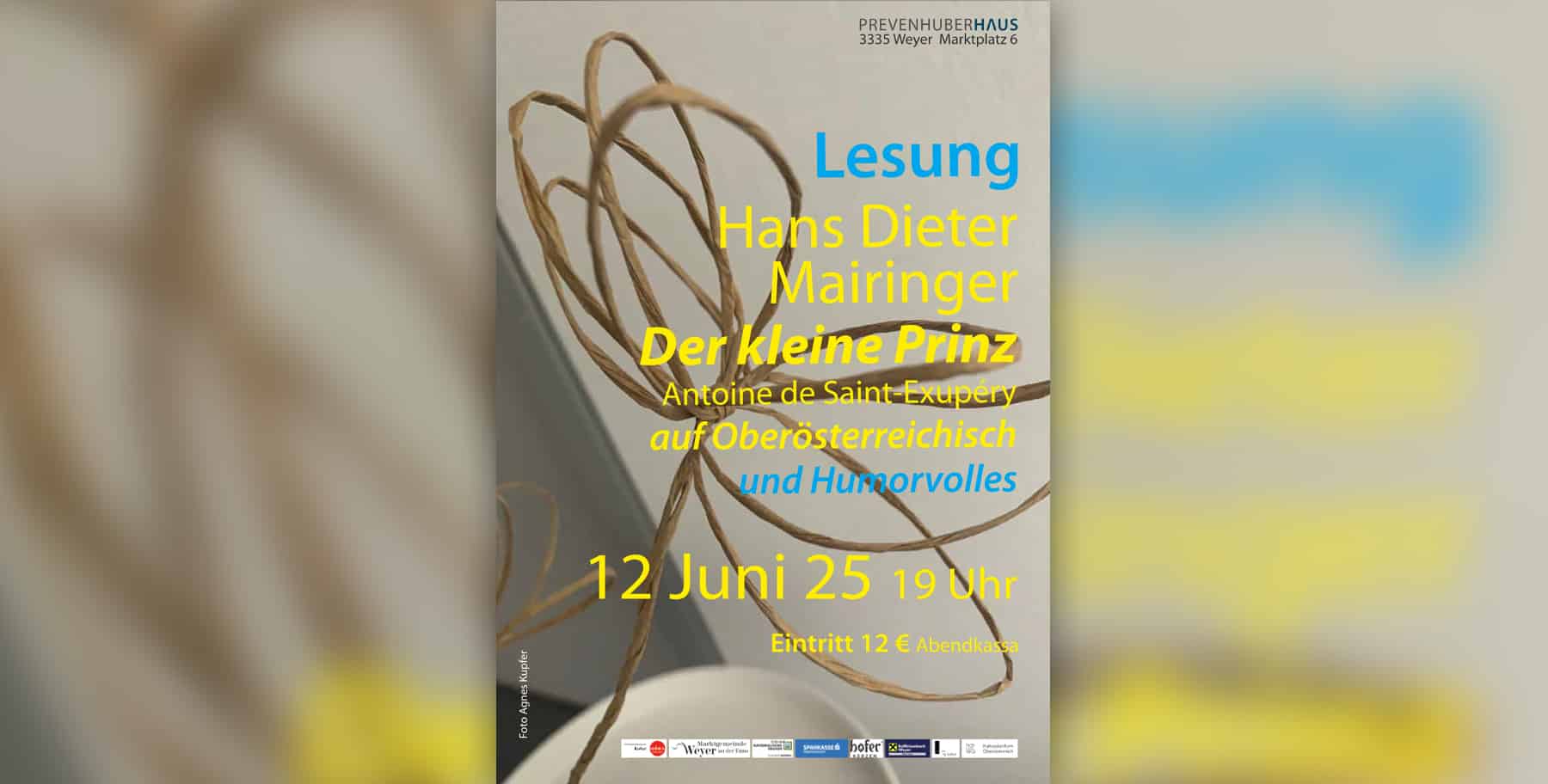 Lesung & Musik | Der Kleine Prinz auf oberösterreichisch und Humorvolles, Hans Dieter Mairinger
