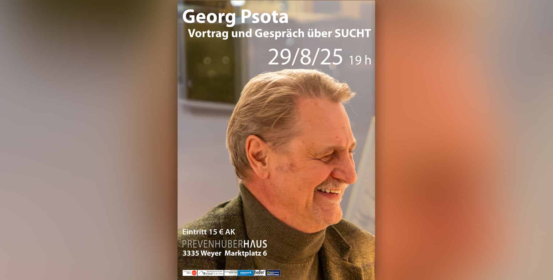 Vortrag | SUCHT: Prim. Dr. Georg Psota