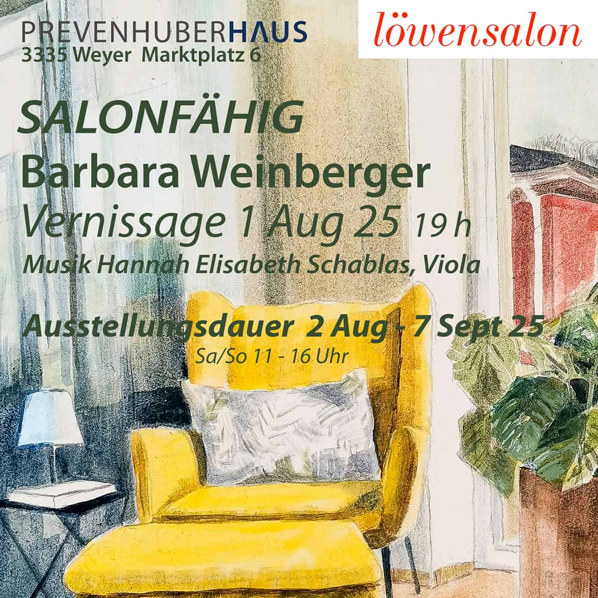 Malerei | Barbara Weinberger: SALONFÄHIG