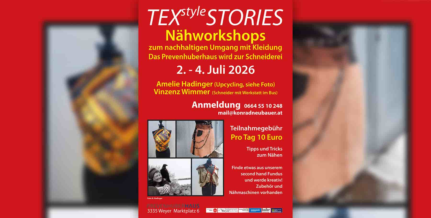Workshop | Nähworkshops, 29. Juni – 4. Juli 2026 