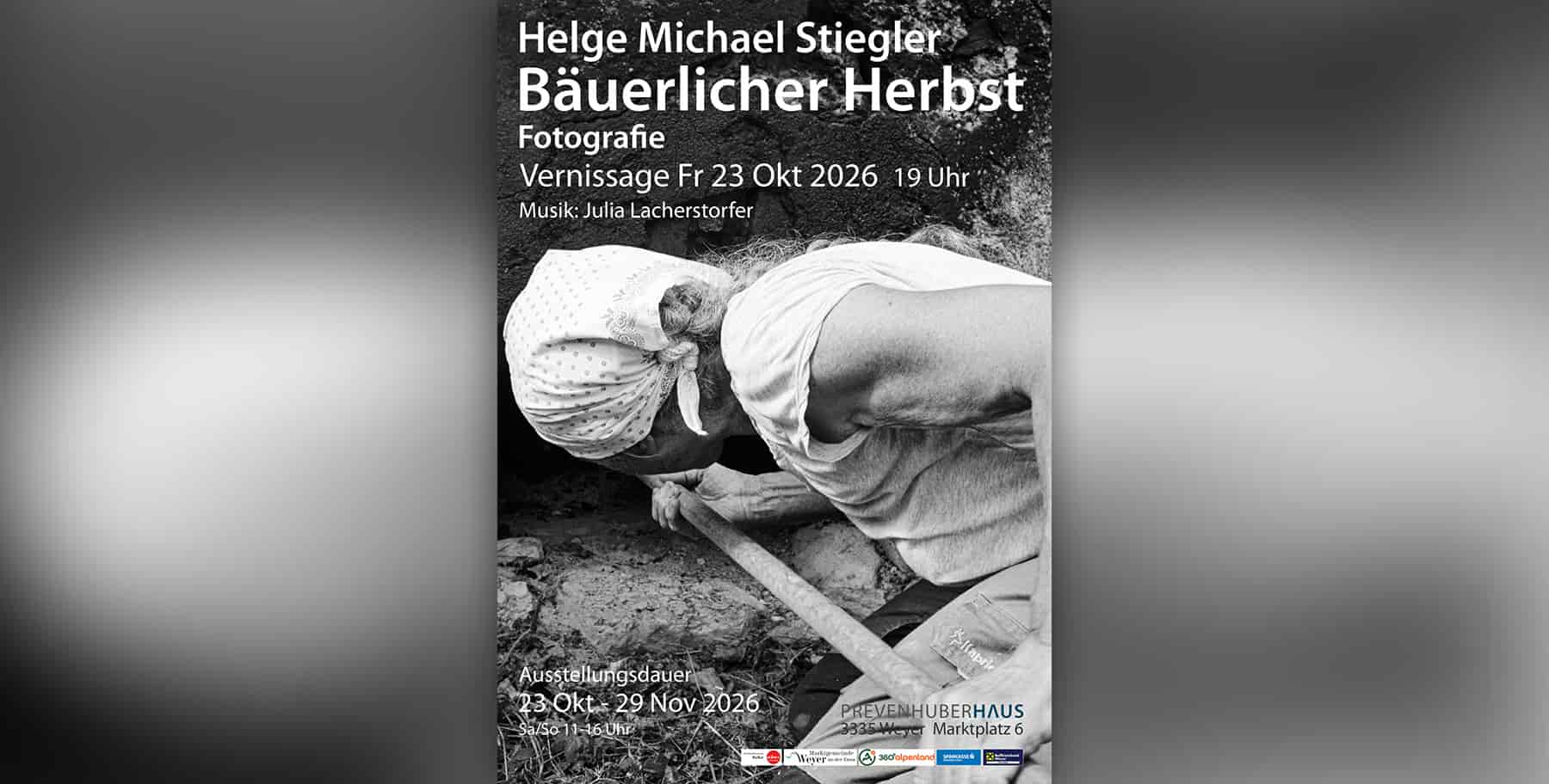 Ausstellung | Helge M. Stiegler, Bäuerlicher Herbst, Fotografie