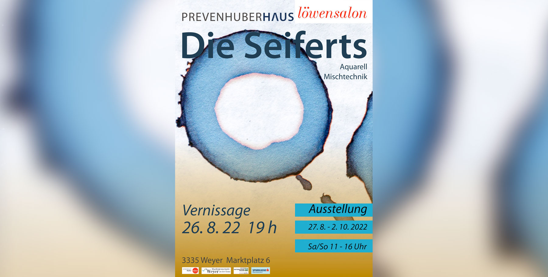 Ausstellung | Ausstellungseröffnung, Die Seiferts Aquarelle