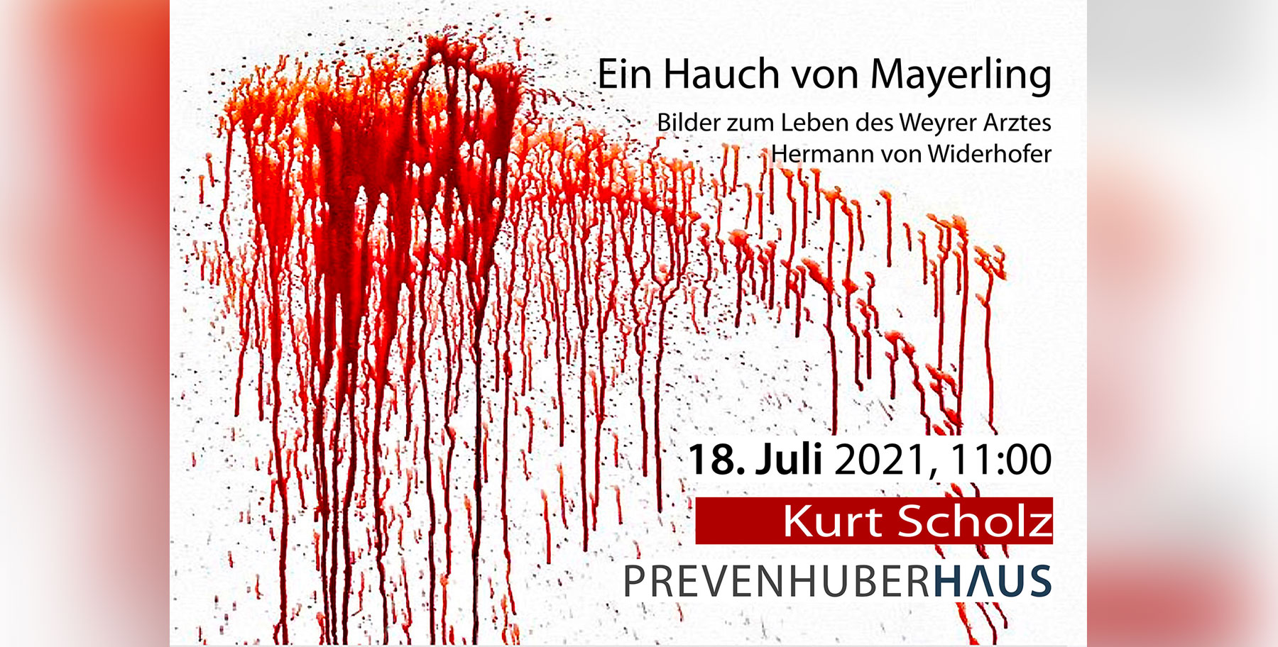 Vortrag | Kurt Scholz | Ein Hauch von Mayerling, Sonntag, 18. Juli 2021