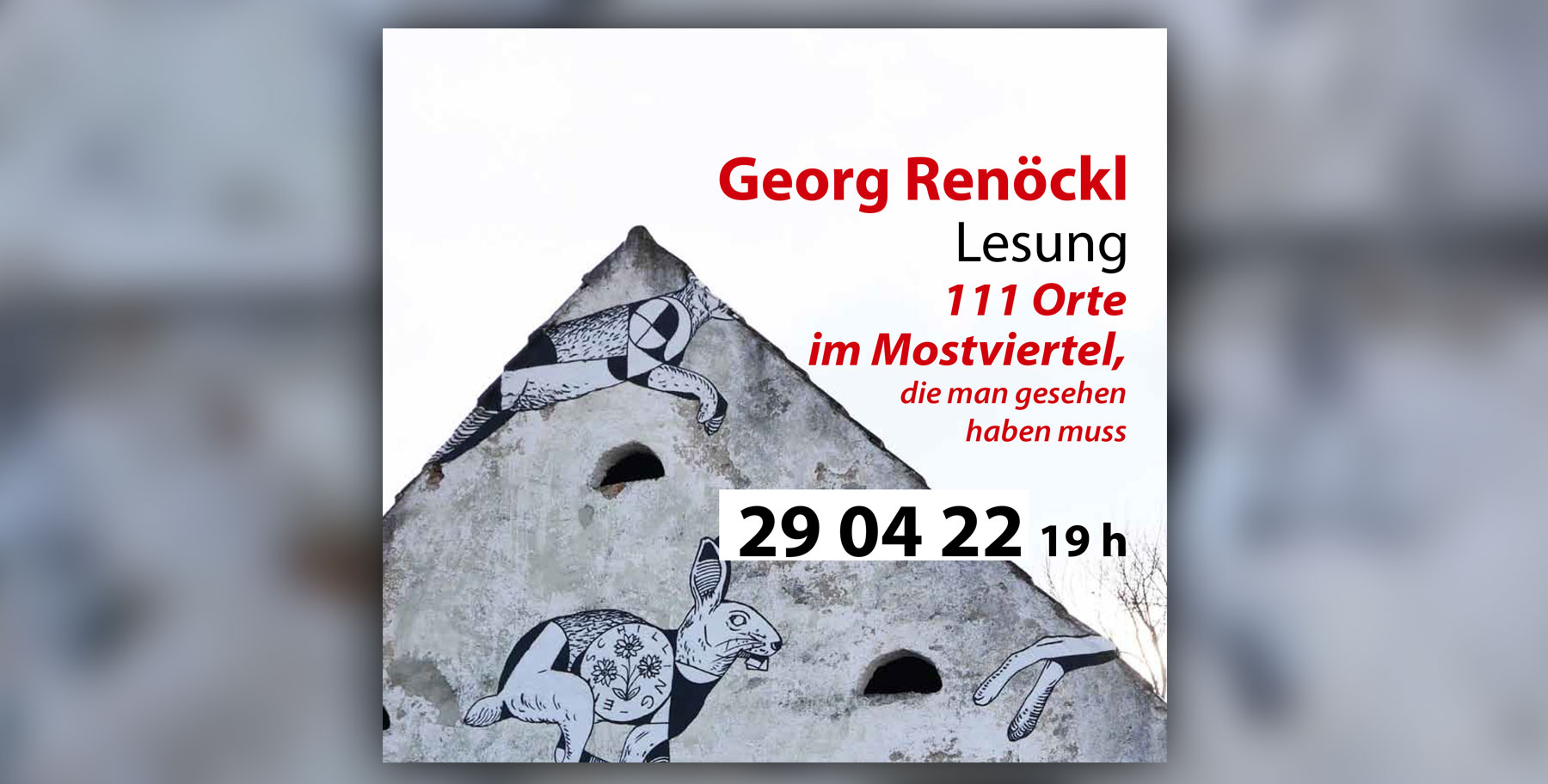 Lesung | Georg Renöckl: 111 Orte im Mostviertel, die man gesehen haben muss